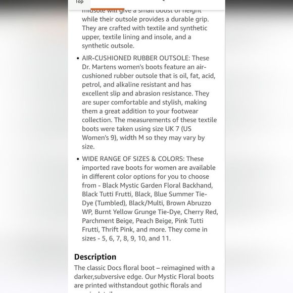 Dr Martens 1460 Pascal Tie Dye Leather Lace-Up Boots - Picture 8 of 14